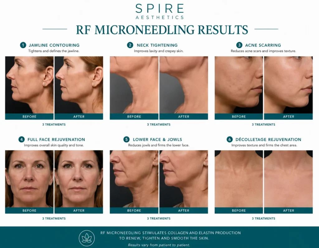 RF Microneedling Skin tightening Ravensthorpe results
